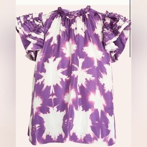 Ulla Johnson Micaela top in Cassis Blur, $390, gorgeous!